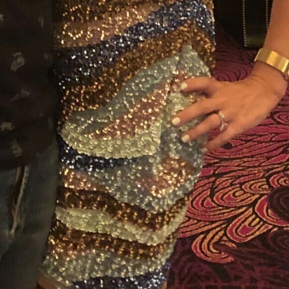 Aidan Mattox sequin shift dress Sz 2 NWT - Picture 4 of 4